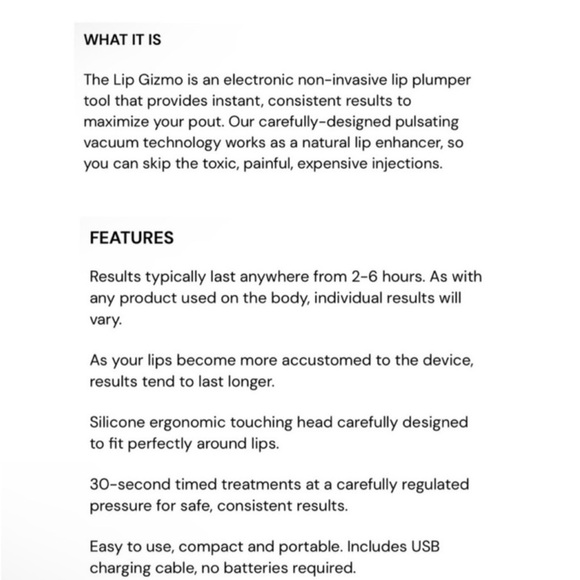 BRAND NEW IN SEALED BOX! BEAMBO THE LIP GIZMO LIP PLUMPING DEVICE - Picture 6 of 7